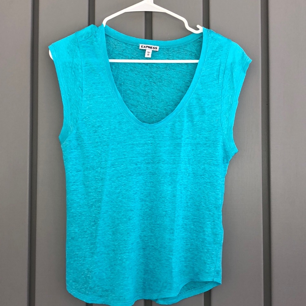 NWOT Express Blue T-Shirt. XSmall